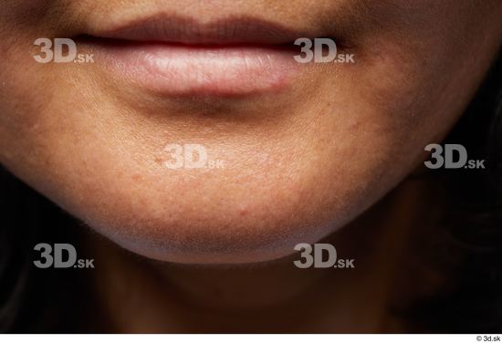 Face Mouth Skin Woman Asian Slim Studio photo references