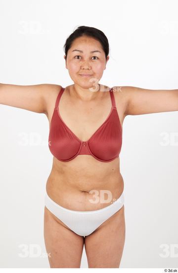 Upper Body Woman Asian Chubby Street photo references