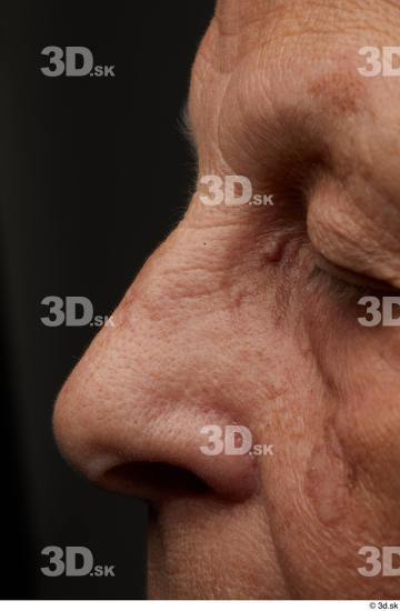 and more Face Nose Cheek Skin Woman Chubby Wrinkles Studio photo references