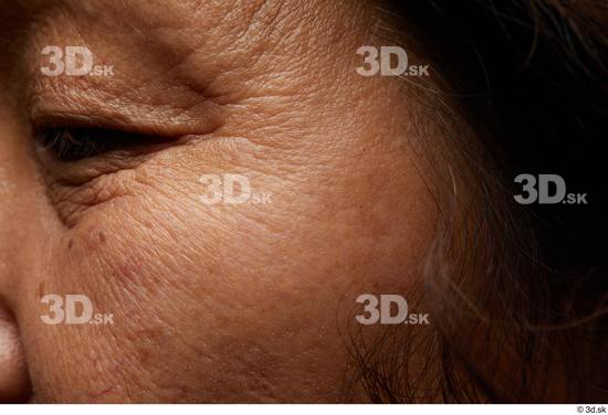 Eye Face Cheek Skin Woman Asian Chubby Wrinkles Studio photo references