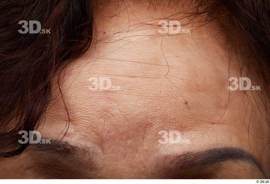 Face Hair Skin Woman Asian Chubby Wrinkles Studio photo references