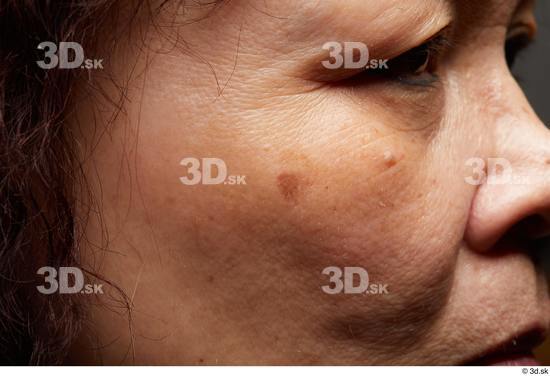 Eye Face Nose Cheek Hair Skin Woman Asian Chubby Wrinkles Studio photo references