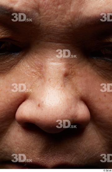 Face Nose Skin Woman Asian Chubby Wrinkles Studio photo references