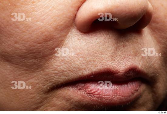 Face Mouth Nose Cheek Skin Woman Asian Chubby Wrinkles Studio photo references