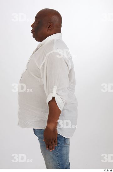 Arm Upper Body Man Black Casual Overweight Street photo references