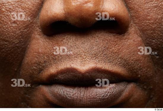 Face Mouth Nose Skin Man Black Overweight Studio photo references