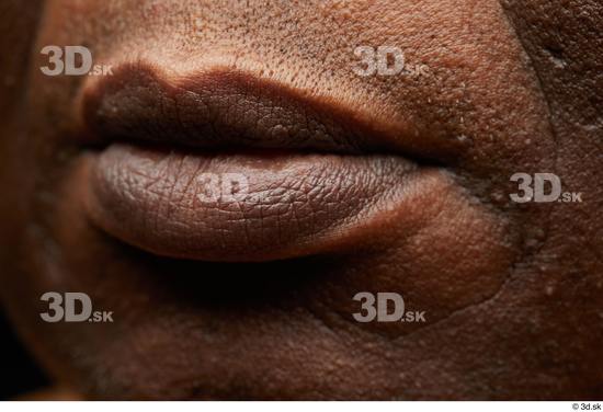 Face Mouth Skin Man Black Overweight Wrinkles Studio photo references