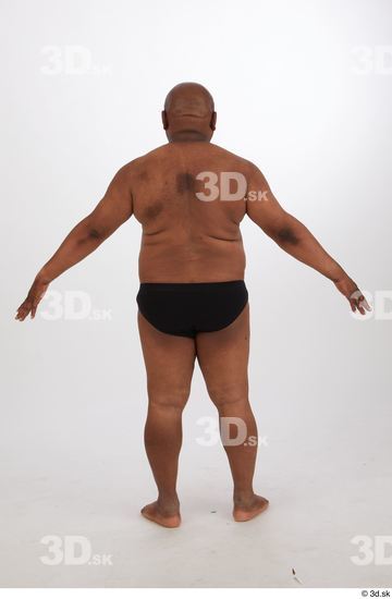 Whole Body Man Black Overweight Street photo references