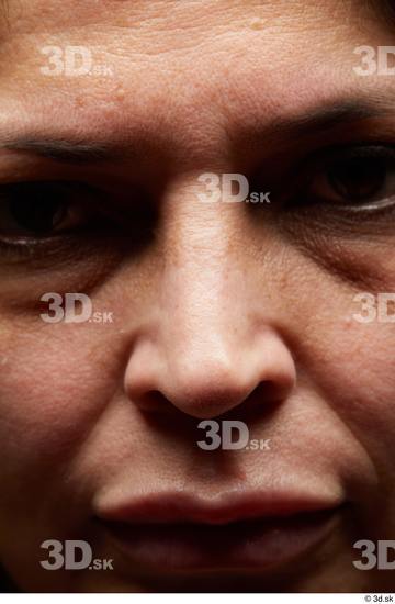 Face Mouth Nose Skin Woman Chubby Wrinkles Studio photo references