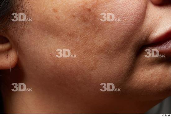 Face Mouth Cheek Skin Woman Chubby Wrinkles Studio photo references