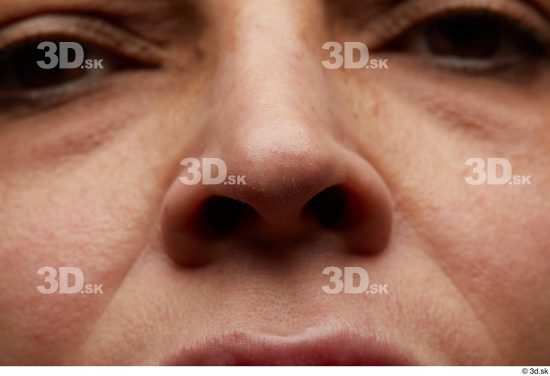 Face Nose Cheek Skin Woman Chubby Wrinkles Studio photo references