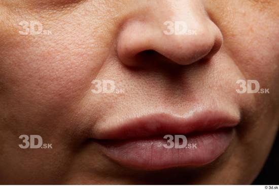 Face Mouth Nose Cheek Skin Woman Chubby Wrinkles Studio photo references