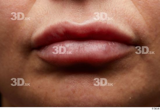 Face Mouth Skin Woman Chubby Wrinkles Studio photo references