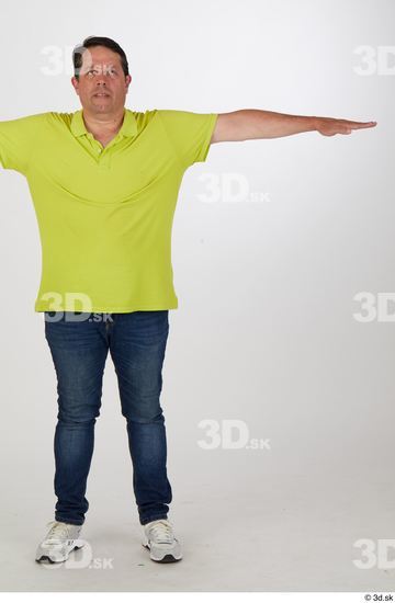 Whole Body Man T poses Casual Chubby Street photo references