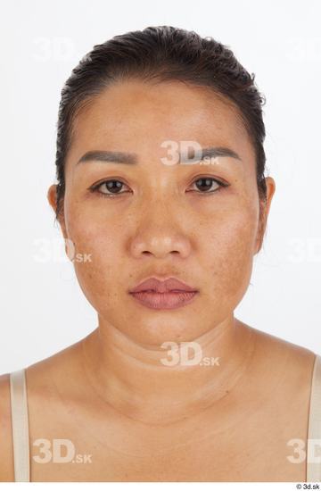 Face Woman Asian Slim Studio photo references