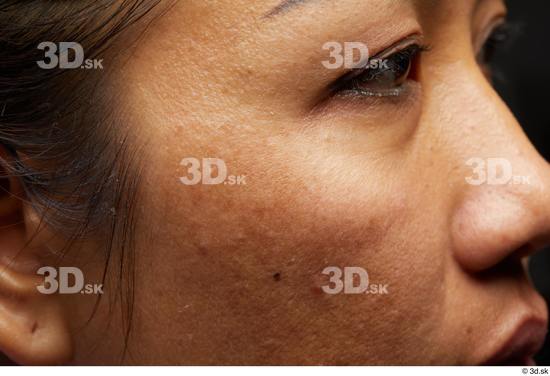 Eye Face Nose Cheek Hair Skin Woman Asian Slim Studio photo references