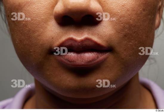 Face Mouth Nose Cheek Skin Woman Asian Slim Studio photo references