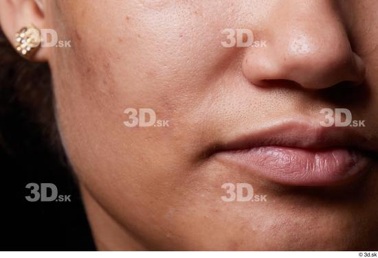 Face Mouth Nose Cheek Skin Woman Slim Studio photo references