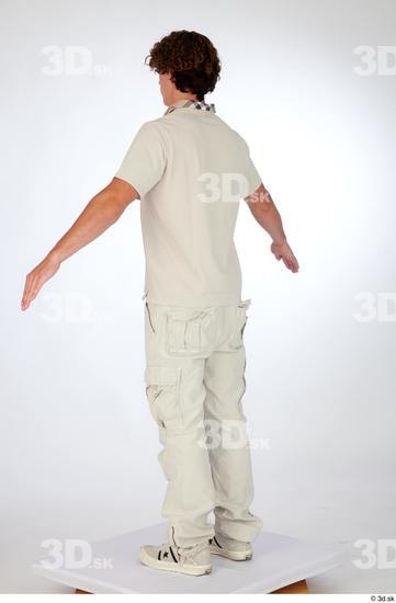 Man White Slim Male Studio Poses