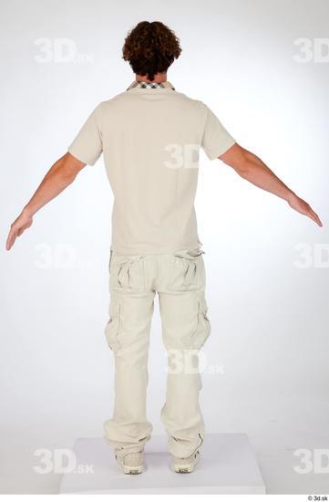 Man White Slim Male Studio Poses