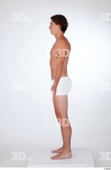 Man White Slim Male Studio Poses