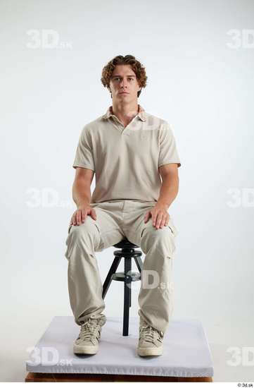 Man White Athletic Male Studio Poses