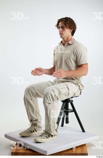 Man White Athletic Male Studio Poses