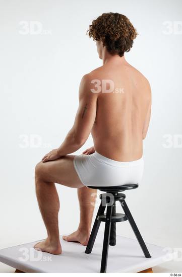 Man White Athletic Male Studio Poses