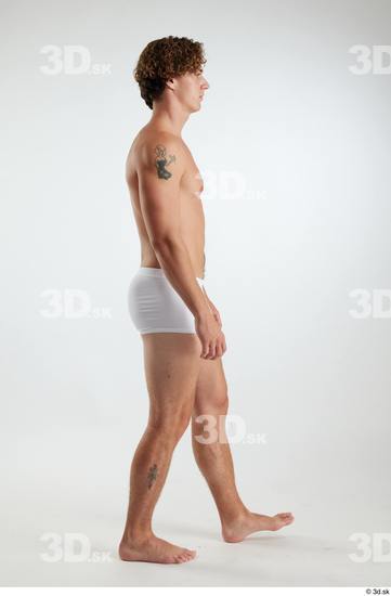 Man White Athletic Male Studio Poses