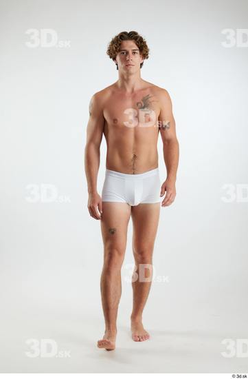 Man White Athletic Male Studio Poses