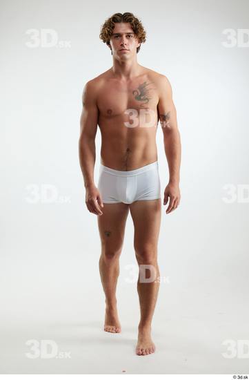 Man White Athletic Male Studio Poses