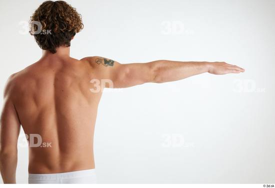 Man White Athletic Male Studio Poses