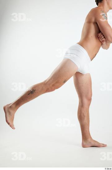 Man White Athletic Male Studio Poses