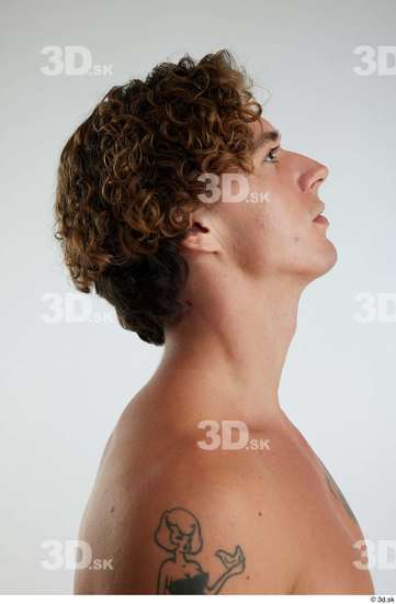 Man White Athletic Male Studio Poses