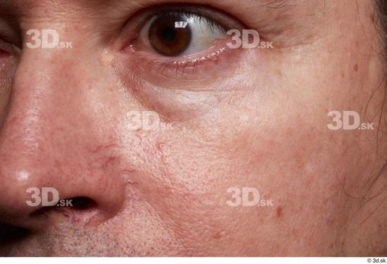 Eye Face Nose Cheek Skin Man Slim Wrinkles Studio photo references