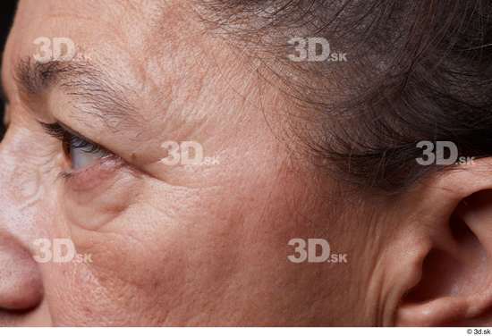 Eye Face Cheek Ear Hair Skin Woman Slim Wrinkles Studio photo references