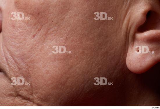 Face Cheek Ear Skin Woman Slim Wrinkles Studio photo references