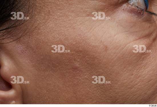 Face Cheek Skin Woman Slim Wrinkles Studio photo references