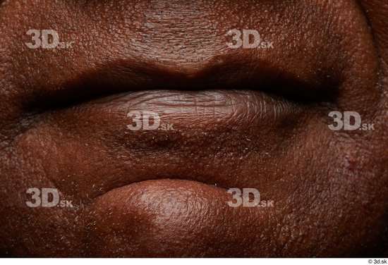 Face Mouth Skin Man Black Chubby Wrinkles Studio photo references