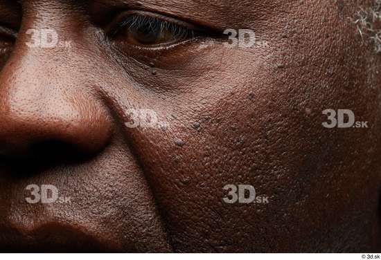 Eye Face Nose Cheek Skin Man Black Slim Wrinkles Studio photo references