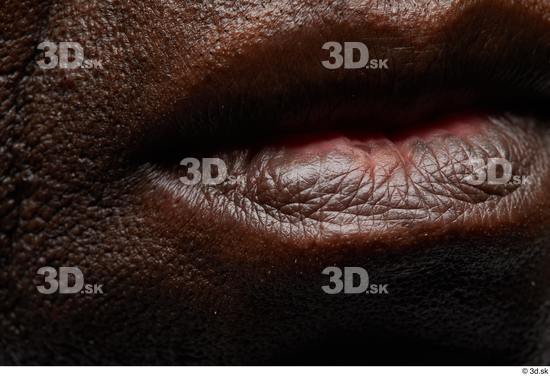 Face Mouth Skin Man Black Slim Wrinkles Studio photo references