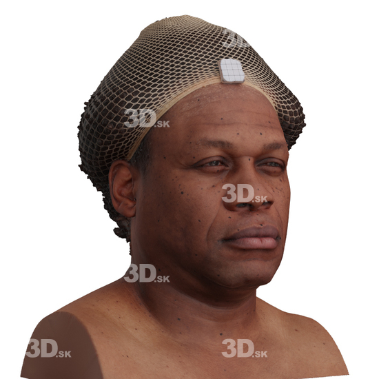 Head Man Black 3D Phonemes And Emotions