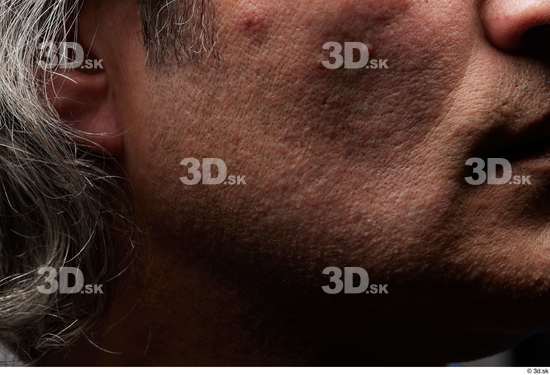 Face Cheek Hair Skin Man Slim Wrinkles Studio photo references