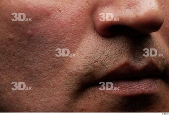 Face Mouth Nose Cheek Skin Man Slim Wrinkles Studio photo references