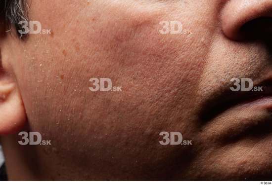 Face Cheek Skin Man Slim Wrinkles Studio photo references