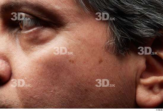 Eye Face Cheek Ear Hair Skin Man Slim Wrinkles Studio photo references