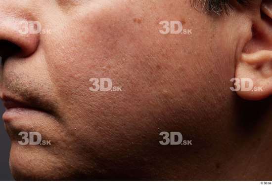 Face Nose Cheek Ear Skin Man Slim Wrinkles Studio photo references