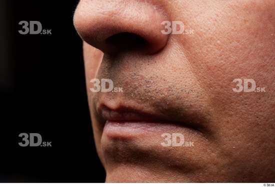 Face Mouth Nose Cheek Skin Man Slim Wrinkles Studio photo references