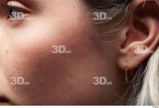 Face Cheek Ear Hair Skin Woman White Slim Studio photo references