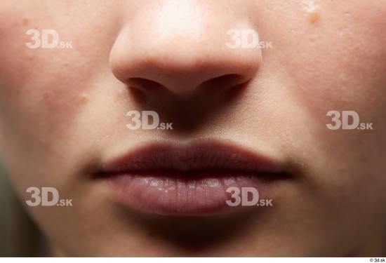 Face Mouth Nose Cheek Skin Woman White Slim Studio photo references